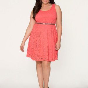 Lane Bryant lace midi dress size 26